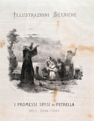 Ilustración de Los Novios después de Manzoni por Errico Petrella de Anonymous Anonymous