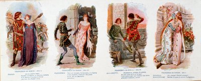 Ilustraciones para Francesca da Rimini, ópera de Zandonai de Anonymous Anonymous