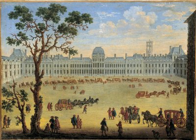 Vista imaginaria del Palacio y el Parque de las Tullerías. Pintura anónima (siglo XVII) de Anonymous Anonymous
