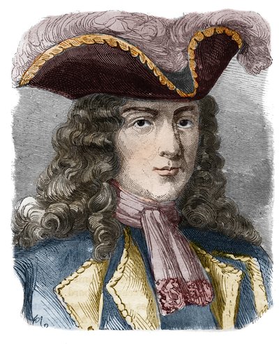 Jean-Bernard Louis de Saint Jean, Barón de Pointis (1645-1707), almirante y corsario francés. Grabado del siglo XIX. Colección privada. de Anonymous Anonymous