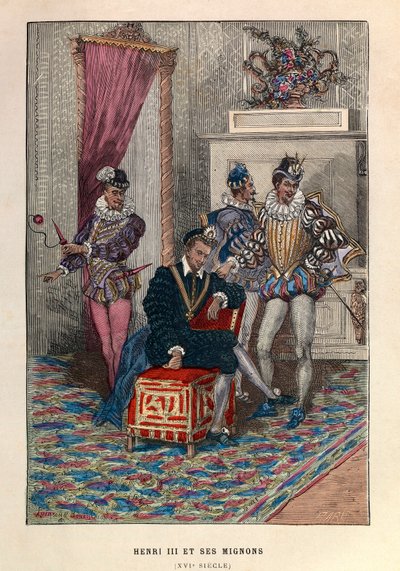 Rey Enrique III (1551 - 1589) y sus favoritos de Anonymous Anonymous