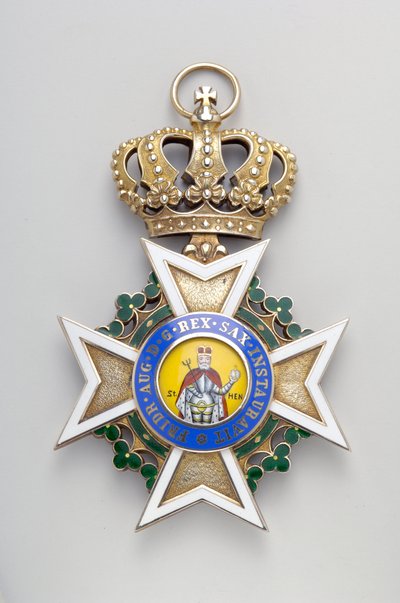 Reino de Sajonia - Orden Militar de San Enrique: insignia de la gran cruz - 1736-1918 de Anonymous Anonymous