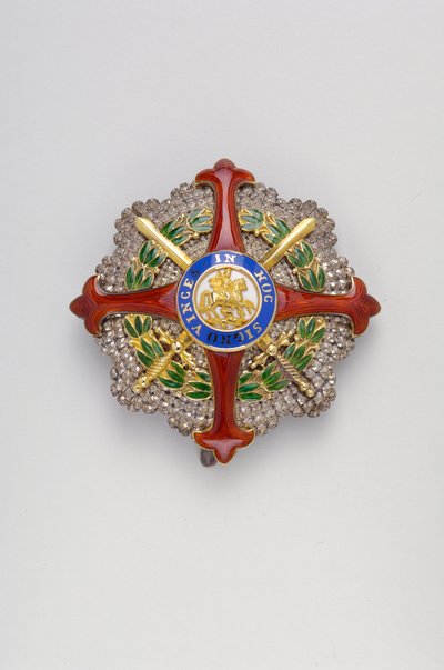 Reino de las Dos Sicilias - Orden de San Jorge de la Reunión: placa de un caballero gran collar - c. 1819 de Anonymous Anonymous