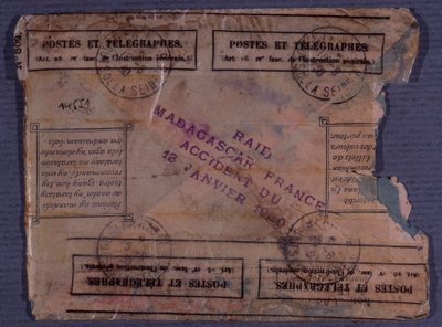 Última carta del Raid Madagascar-Francia (accidente del 18 de enero de 1930) de Anonymous Anonymous