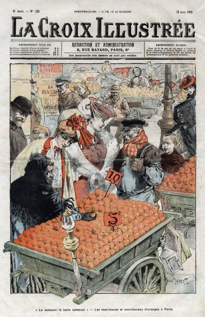 Los vendedores de naranjas (La valencia) en París en 1905 - portada de 