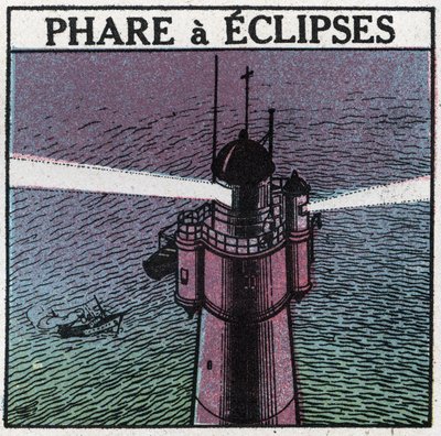Señales de luz: Faro de Eclipses. Ilustración anónima de 1925. Colección privada. de Anonymous Anonymous