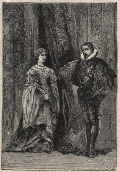 Lucrecia Borgia y su primer esposo Giovanni Sforza d
