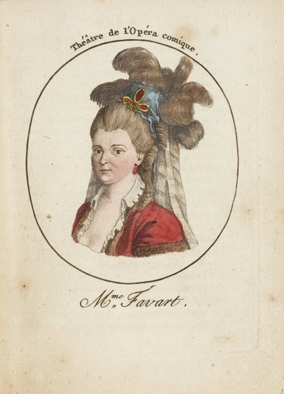 Madame Justine Favart (1727-1772) de Anonymous Anonymous