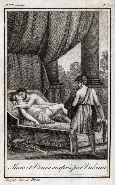 Marte y Venus descubiertos por Vulcano. 
