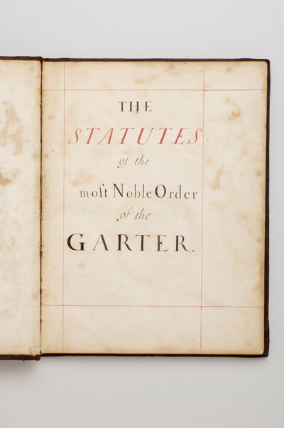 Orden de la Jarretera: Libro de Estatutos que perteneció a Charles Fitzroy, Duque de Grafton de Anonymous Anonymous