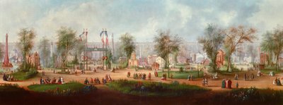 Vista panorámica de la Exposición Universal de 1867 en París de Anonymous Anonymous