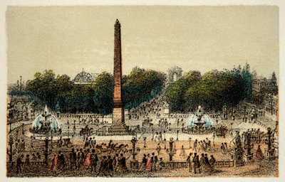 París 1874: La Plaza de la Concordia, Colección Privada de Anonymous Anonymous