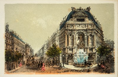 París 1874: La Fuente de Saint Michel, colección privada de Anonymous Anonymous