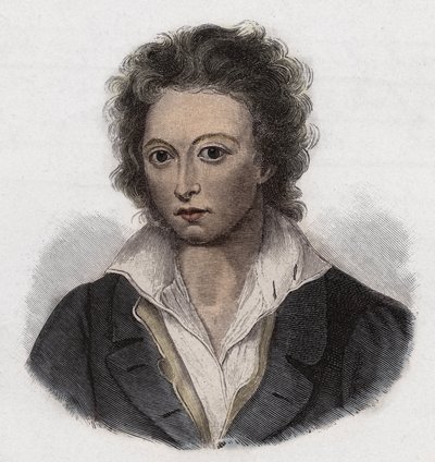 Percy Bysshe Shelley (1792-1822) poeta inglés de Anonymous Anonymous