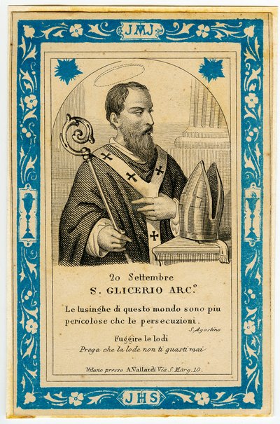 Imagen piadosa: San Glicerio de Anonymous Anonymous