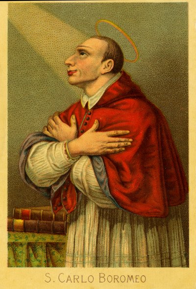 Imagen piadosa: Carlos Borromeo cardenal arzobispo de Milán de Anonymous Anonymous