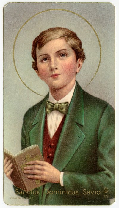 Imagen piadosa: Dominic Savio, adolescente italiano y estudiante de San Juan Bosco de Anonymous Anonymous