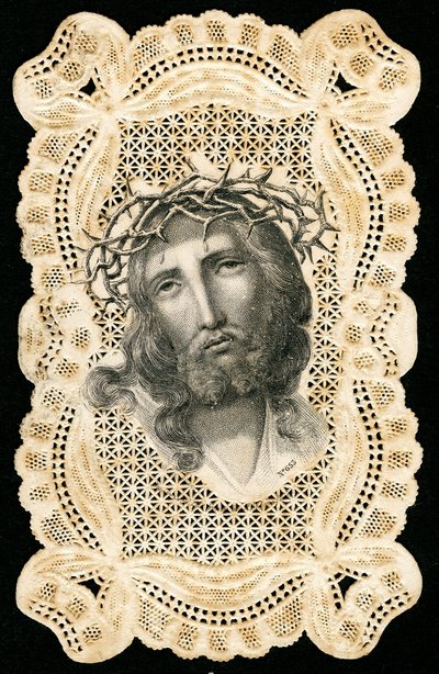Imagen piadosa: Jesucristo coronado de espinas (grabado) de Anonymous Anonymous