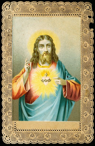 Imagen piadosa: Jesús con el Sagrado Corazón de Anonymous Anonymous