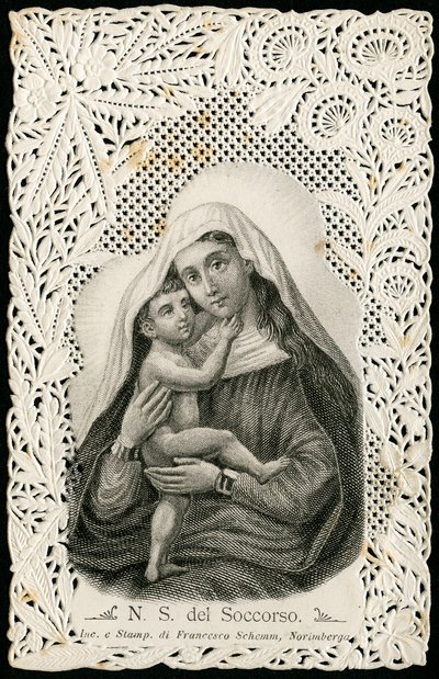 Imagen piadosa: Nuestra Señora del Buen Socorro, con Jesús de Anonymous Anonymous
