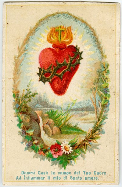 Imagen piadosa: Sagrado Corazón de Anonymous Anonymous