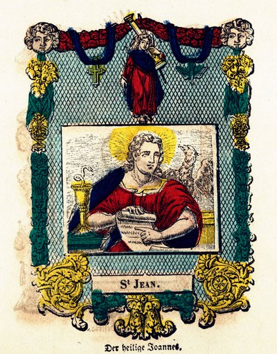 Imagen piadosa: San Juan. Grabado del siglo XIX, colección privada de Anonymous Anonymous