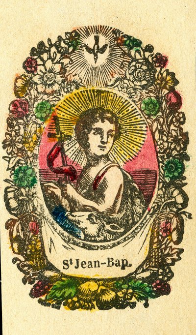 Imagen piadosa: San Juan Bautista (impresión de Epinal) de Anonymous Anonymous