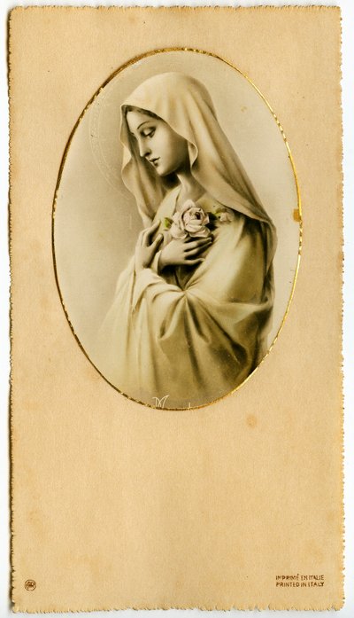 Imagen piadosa: La Virgen María de Anonymous Anonymous