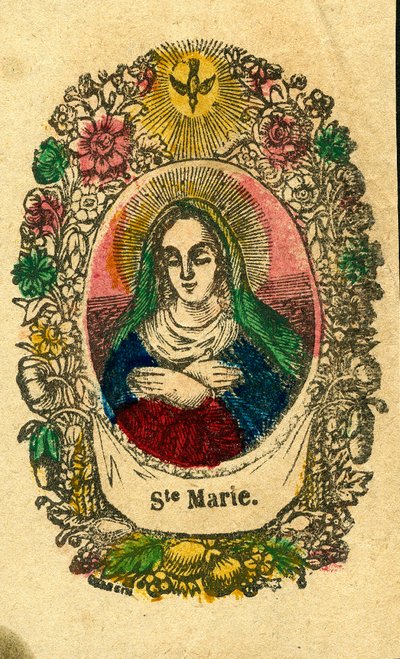 Imagen piadosa: La Virgen María (impresión de Epinal) de Anonymous Anonymous