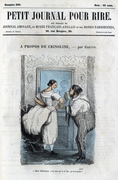 Caricatura política y social durante el Segundo Imperio. "Sobre la Crinolina" de Anonymous Anonymous