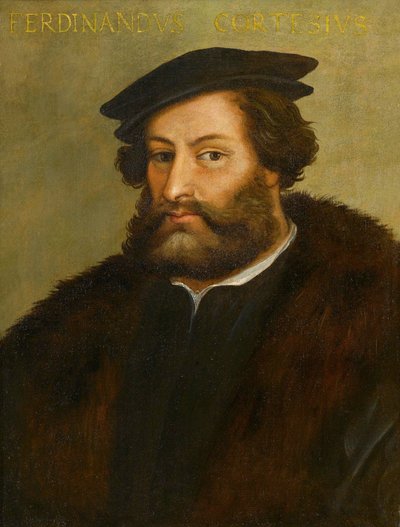 Retrato de Hernán Cortés de Anonymous Anonymous