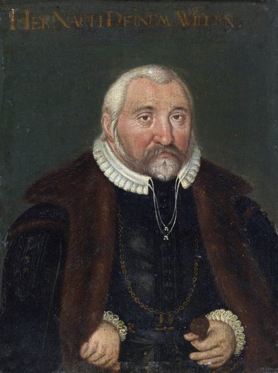 Retrato de Federico III del Palatinado, llamado Federico III el Piadoso, elector palatino del Rin (1515-1576) de Anonymous Anonymous