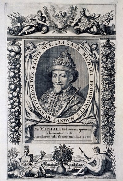 Retrato del Zar Michel I Feodorovich de Rusia (Michel Feodorovitch Romanov de Anonymous Anonymous