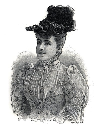 Retrato de Adelina Patti (1843-1919), cantante italiana. Grabado en "Le Petro Parisien" de Anonymous Anonymous
