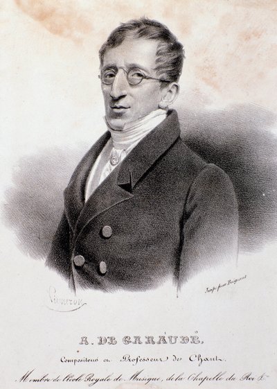Retrato de Alexis de Garaude (1779-1852), compositor francés. Siglo XIX de Anonymous Anonymous