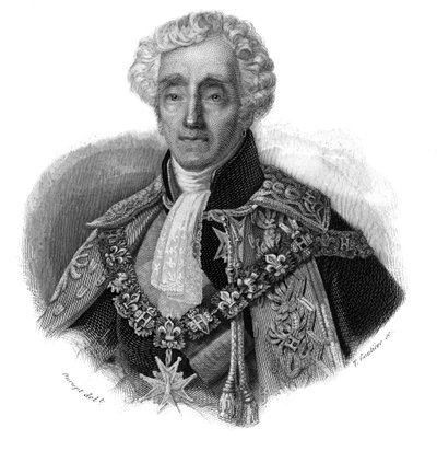 Retrato de Ambroise Polycarpe La Rochefoucauld Doudeauville (Ambroise-Polycarpe La Rochefoucauld-Doudeauville) (1765-1841) en "Retratos e historia de hombres útiles: hombres y mujeres de todos los países y de todas las condiciones, que han adquirido derech de Anonymous Anonymous