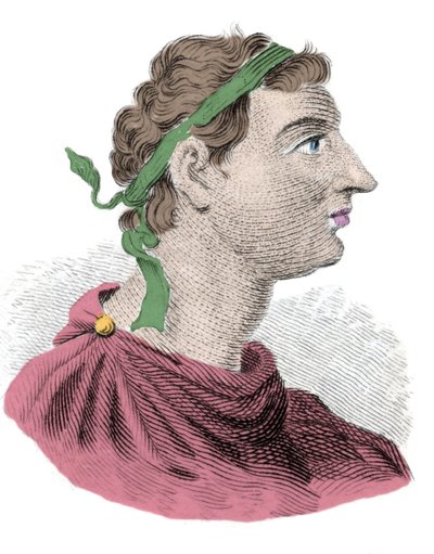 Retrato de Antíoco I Sóter (el Salvador) segundo soberano de la dinastía Seléucida. Reinó desde -280 hasta -261. Grabado del siglo XIX. Milán de Anonymous Anonymous