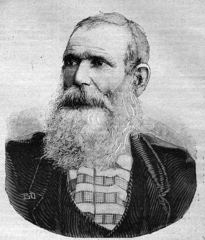 Retrato de Antoine Bonelli, conocido como "Bellacoscia", bandido corso. Grabado en "Le Peute Parisien" de Anonymous Anonymous