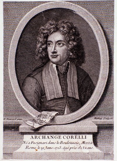 Retrato de Arcangelo Corelli de Anonymous Anonymous