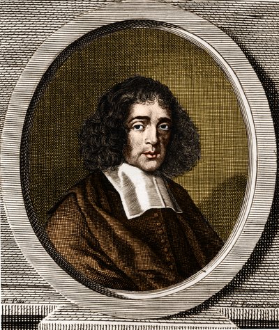 Retrato de Baruch Spinoza (1632-1677), filósofo neerlandés, también conocido como Bento de Espinosa o Benedictus de Spinoza o Benoit de Spinoza de Anonymous Anonymous