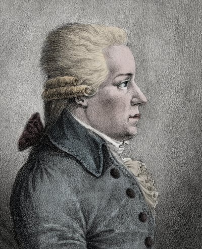 Retrato de Carl Ditters von Dittersdorf (1739-1799), compositor austriaco - Retrato de August Carl Ditters von Dittersdorf (1739-1799), compositor y violinista austriaco de Anonymous Anonymous