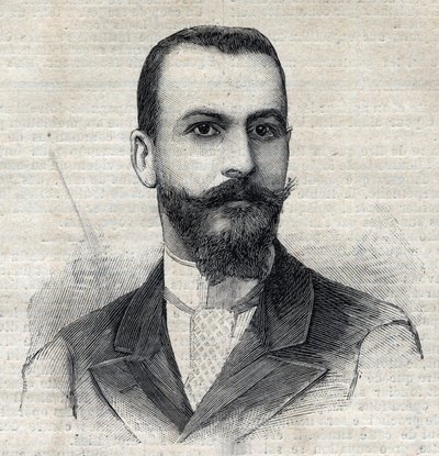 Retrato de Casimir Maistre (1867-1957) explorador francés en África. Grabado en "Le Petit Parisien" de Anonymous Anonymous
