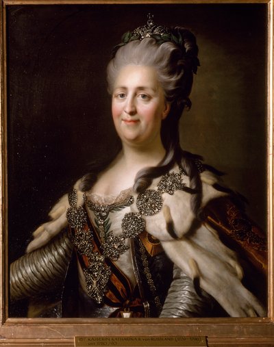 Retrato de Catalina II de Rusia (Catalina la Grande) de Anonymous Anonymous
