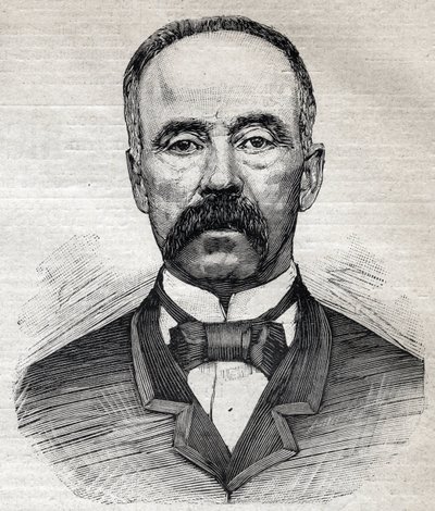 Retrato de Charles Moore (1820-1905), botánico británico de origen escocés. Grabado en "Le Petit Parisien" 1893. de Anonymous Anonymous