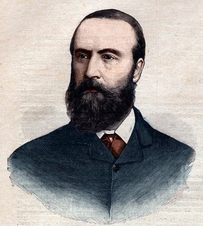 Retrato de Charles Stewart Parnell (1846-1891), político irlandés. Grabado en “Le petit Parisien” de 1891. Colección privada. de Anonymous Anonymous