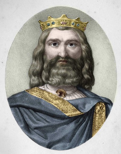 Retrato de Clodoveo I (c. 466 - 511) Rey de los Francos de Anonymous Anonymous
