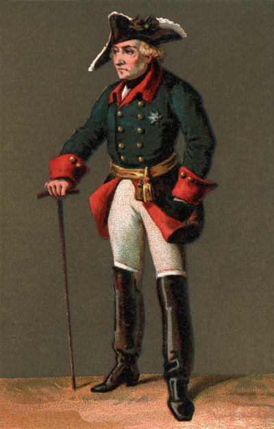 Retrato de FREDERICK II (1712-1786) conocido como Federico el Grande Rey de Prusia de Anonymous Anonymous