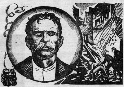 Retrato de François Claudius Koenigstein, conocido como Ravachol (1859-1892), terrorista y anarquista. de Anonymous Anonymous