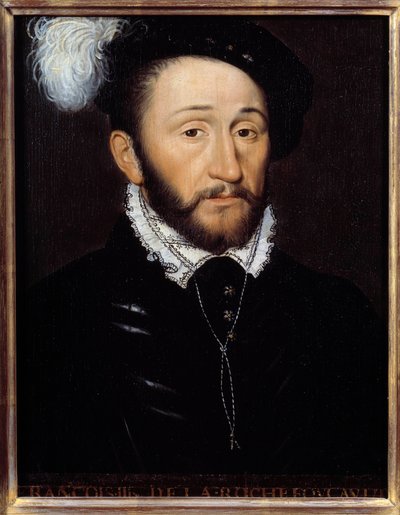 Retrato de François III de la Rochefoucauld, gobernador de Champagne de Anonymous Anonymous