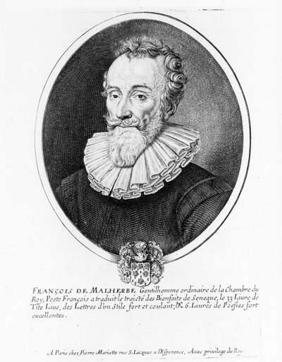 Retrato de François de Malherbe (1555-1628), poeta francés de Anonymous Anonymous